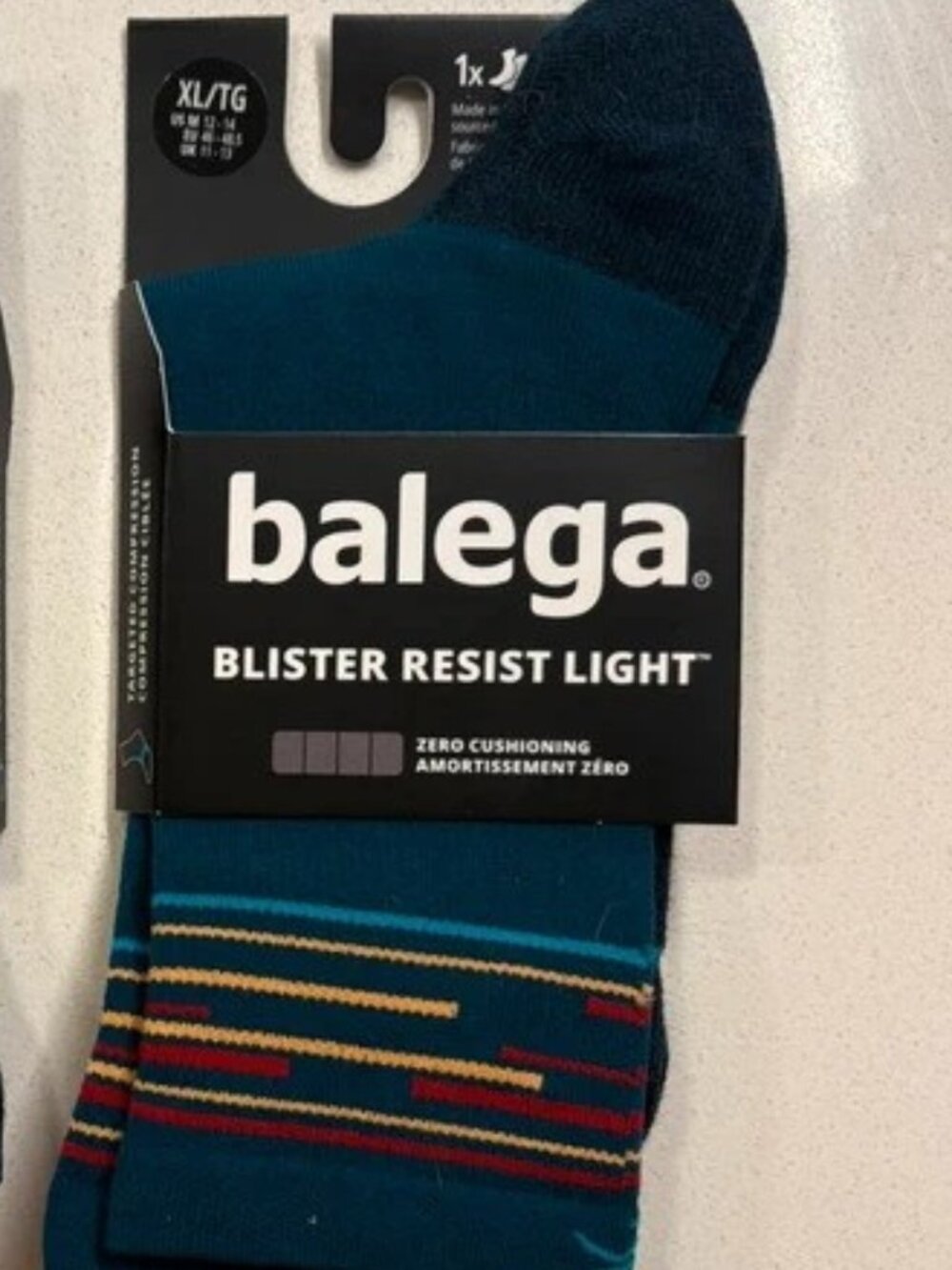 Balega Blister Resistent Light Mini Crew Socks Men's XL Teal NWT